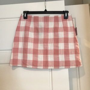 LAST CHANCE! Forever 21 Pink Gingham Skirt